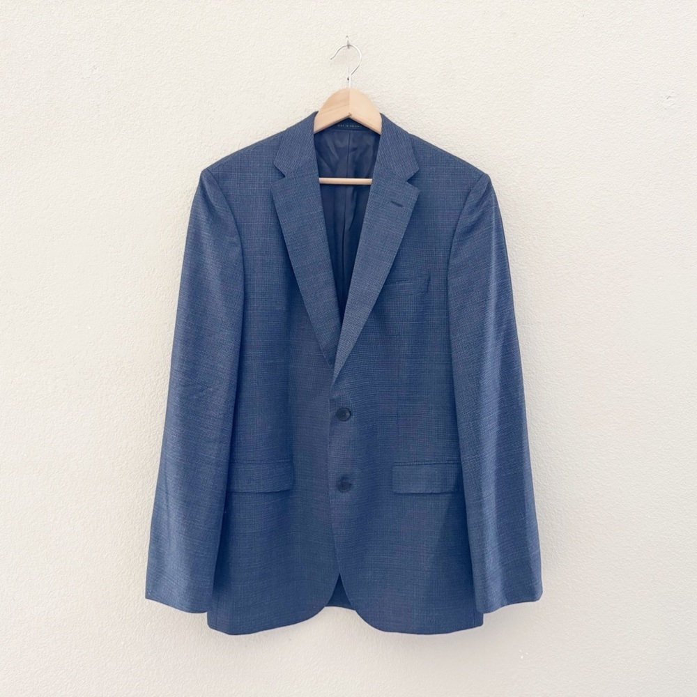 Hugo Boss Phoenix Madisen Men's Suit Two Piece Blue Comfort Fit 100% Wool 40L - Picture 5 of 16